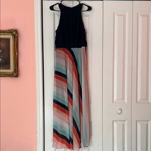 Elegant Multicolor Maxi Dress